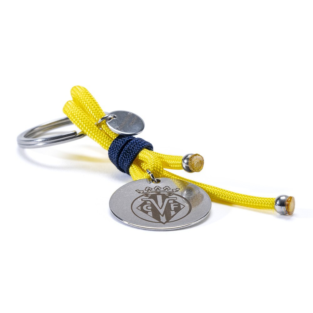 VILLARREAL CF YELLOW/BLUE KEYRING